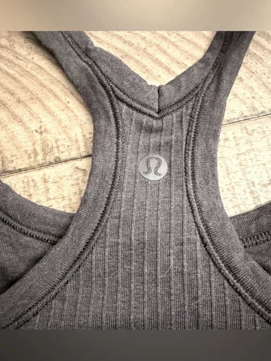 Lululemon Ribbed Racerback Tank Top - Charcoal - Picture 3 of 4